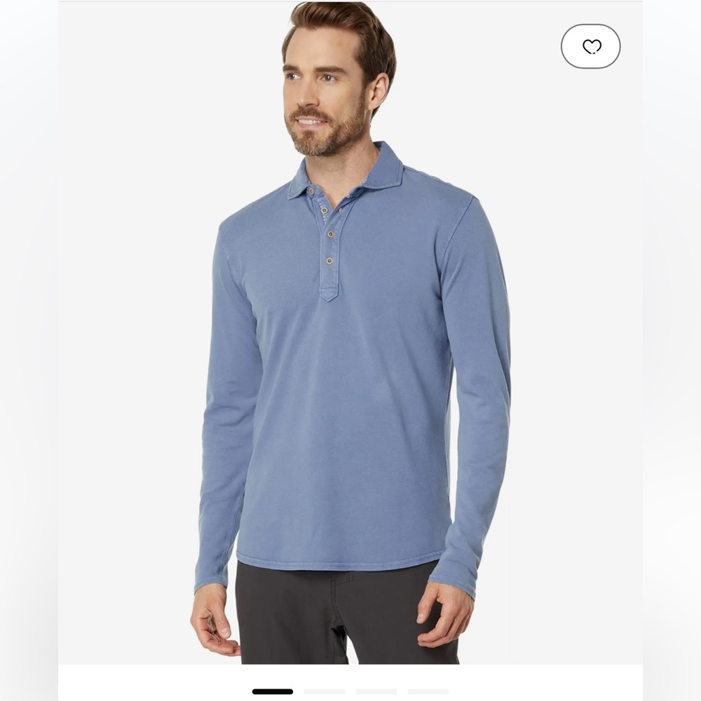 NWT Johnnie-O long sleeve blue polo